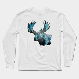 Too Cool Moosey Moose Long Sleeve T-Shirt